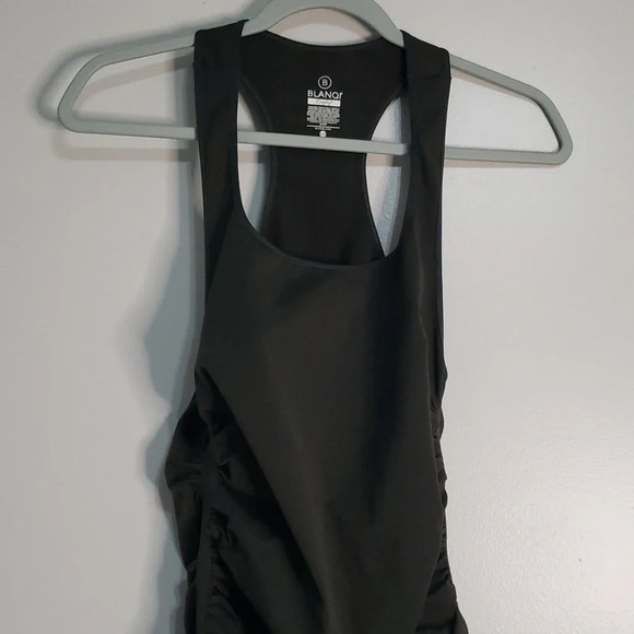 Blanqi Dress Maternity Small / Medium Green Bodycon Stretchy Racerback Tank - Picture 2 of 7